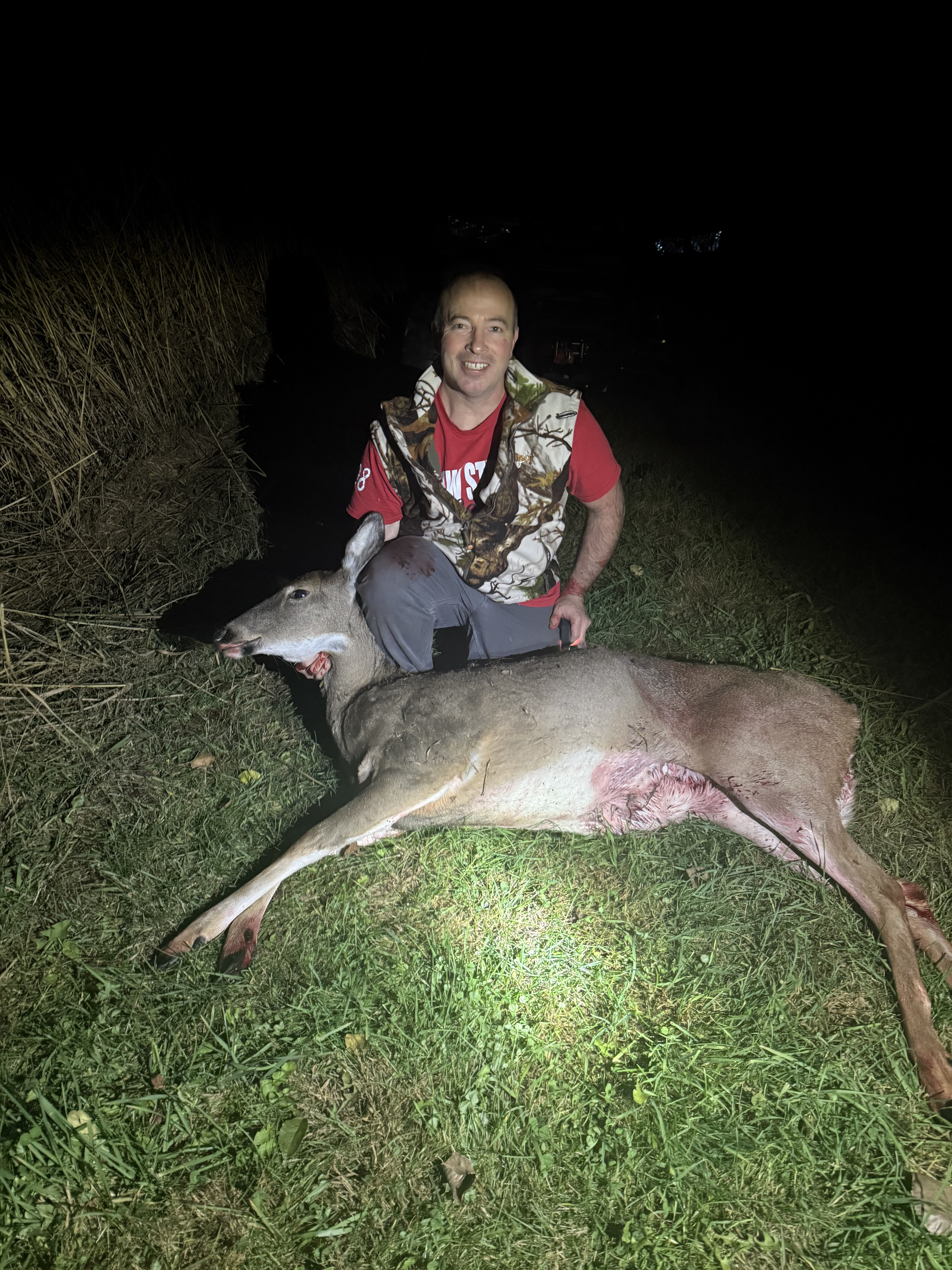 Successful doe harvest — Michigan deer herd management